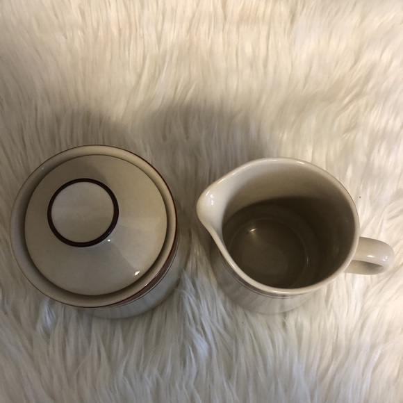 Vintage Carousel Stoneware Sienna 804 Cream & Sugar Set - Picture 2 of 9